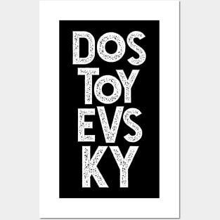 Fyodor Dostoyevsky Russian Literature Typography Posters and Art